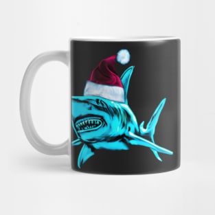 Shark Christmas Neon Mug